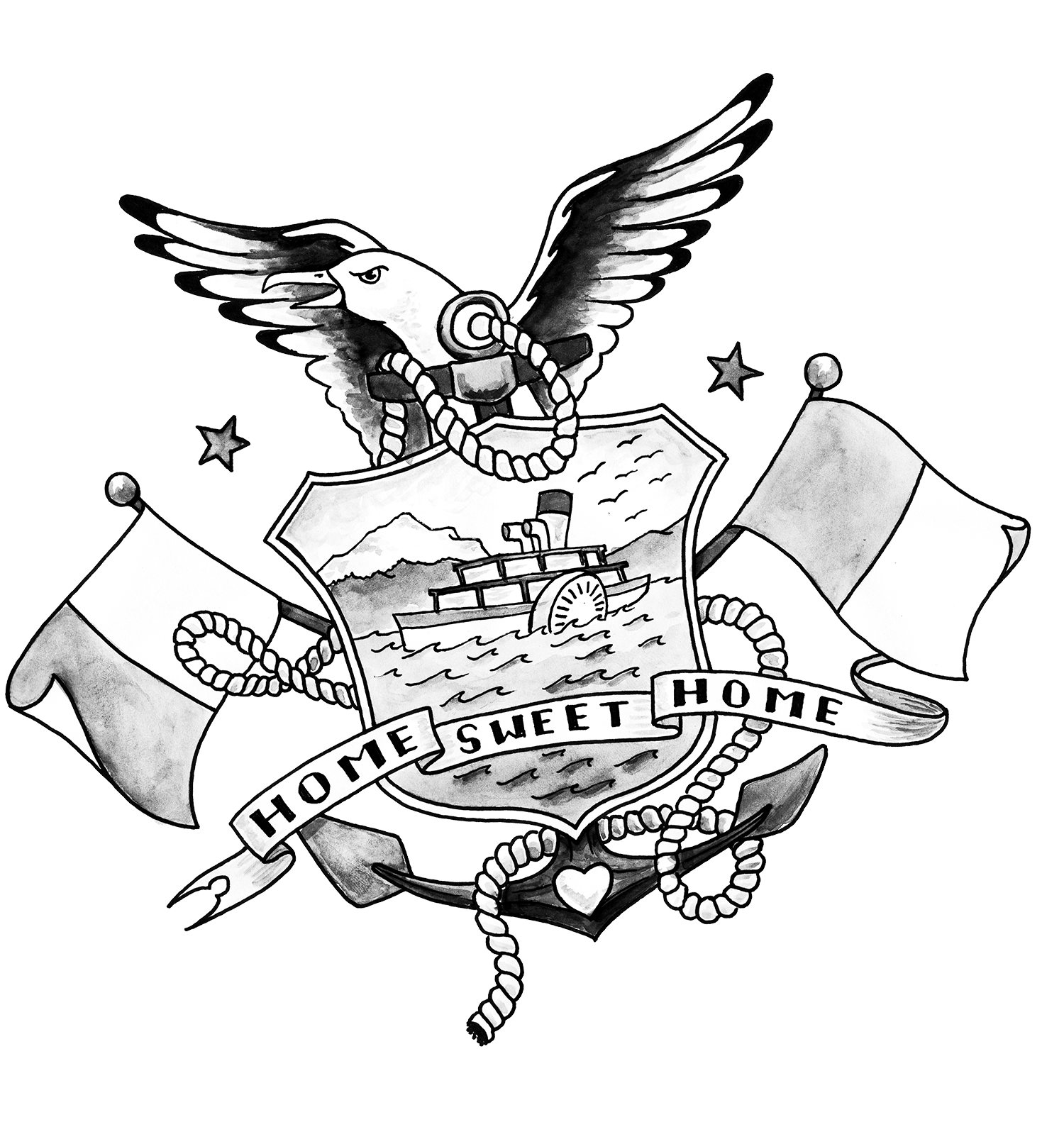 LUZ Seebistro Tattoo Home Sweet Home